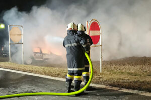 B2 Fahrzeugbrand Traismauer